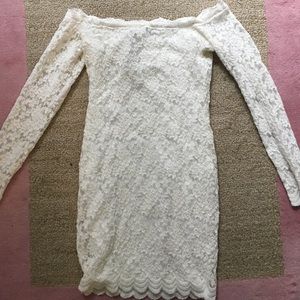 White off the shoulder dress